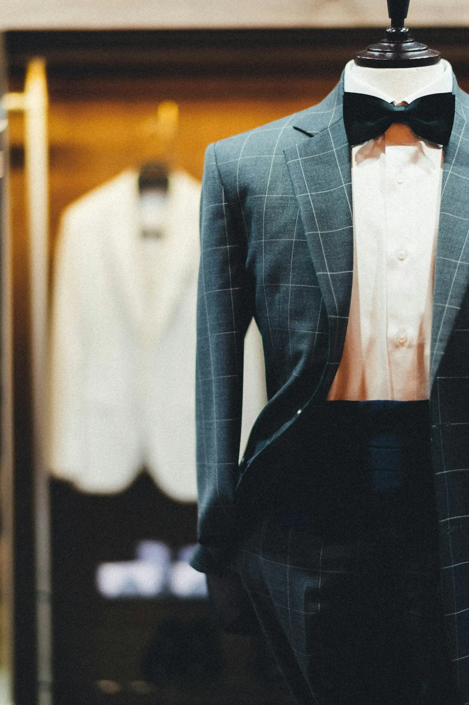 A black suit jacket
