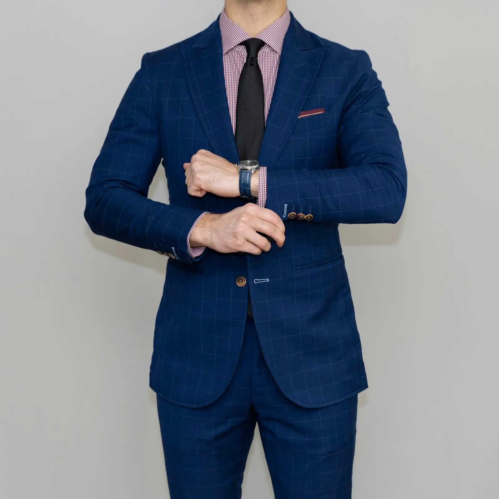 Man in a tailored suit